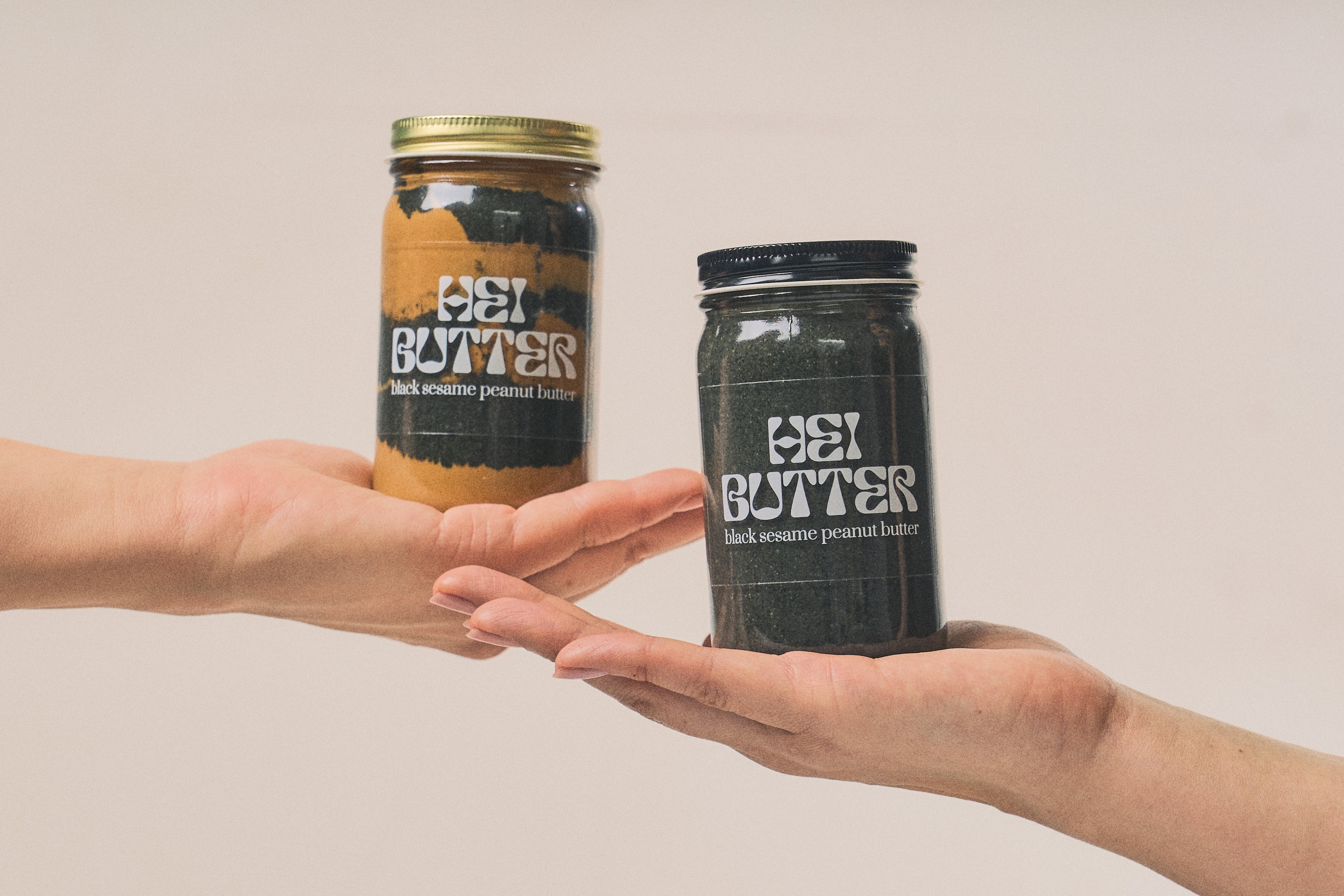 The Duo: "Classic" and "Swirl" Black Sesame Peanut Butter, 2 x 8oz